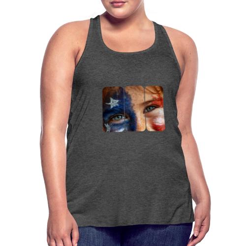USA: Patriot Gaze - Women's Flowy Tank Top by Bella