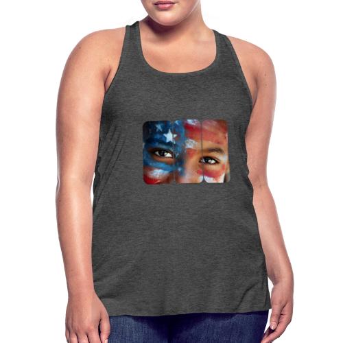 USA: Eyes of the Flag - Women's Flowy Tank Top by Bella