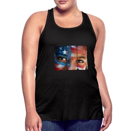 USA: Eyes of the Flag - Women's Flowy Tank Top by Bella