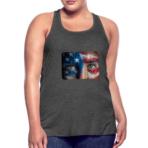 USA: Stars in Her Eyes - Women's Flowy Tank Top by Bella