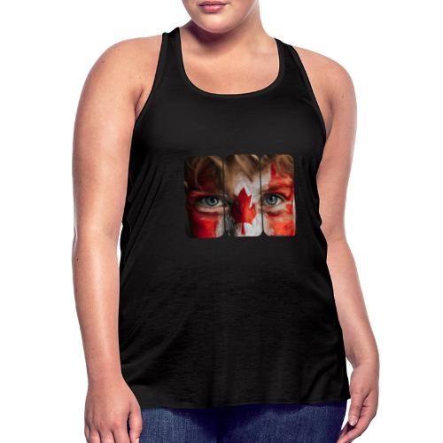 Canada: Maple Leaf Gaze - Women's Flowy Tank Top by Bella