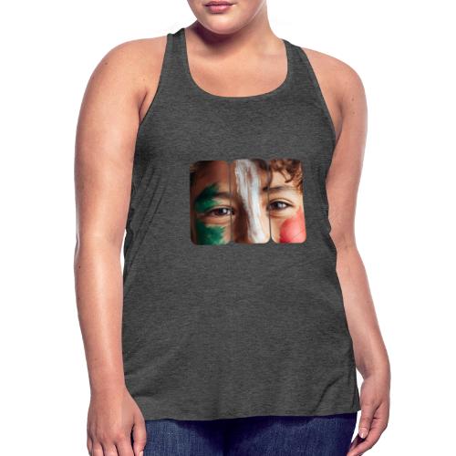 Mexico: Three Stripes of Pride - Women's Flowy Tank Top by Bella