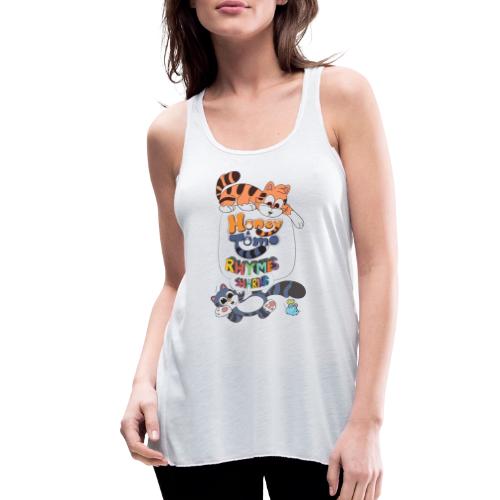 Honey and Tomo Rhymes Sharing - Women's Flowy Tank Top by Bella
