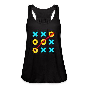 cross zero game - Women's Flowy Tank Top by Bella - deep heather - Front - Julia (174cm)