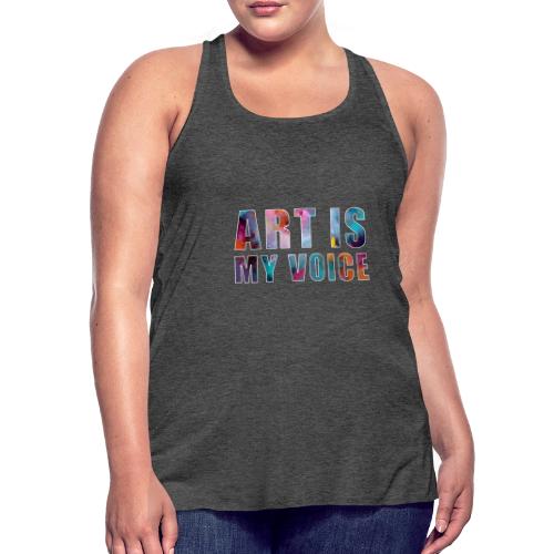 Art Is My Voice - Women's Flowy Tank Top by Bella