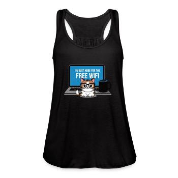 cat computer - Women's Flowy Tank Top by Bella -  - Front - Julia (174cm)