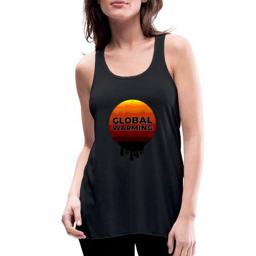 Global warming - Women's Flowy Tank Top by Bella