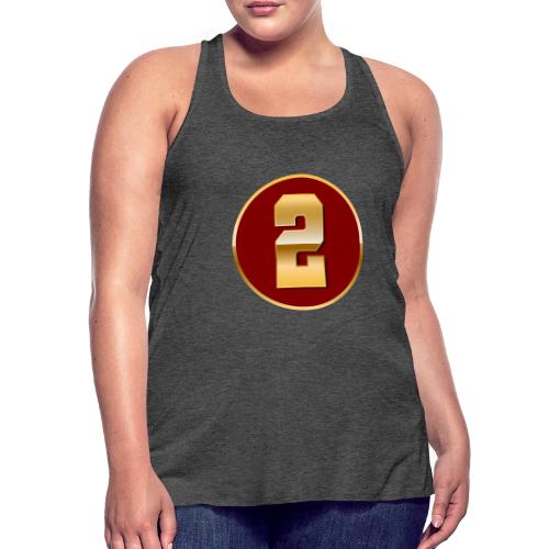 Number 2 in Gold Varsity Font - Women's Flowy Tank Top by Bella