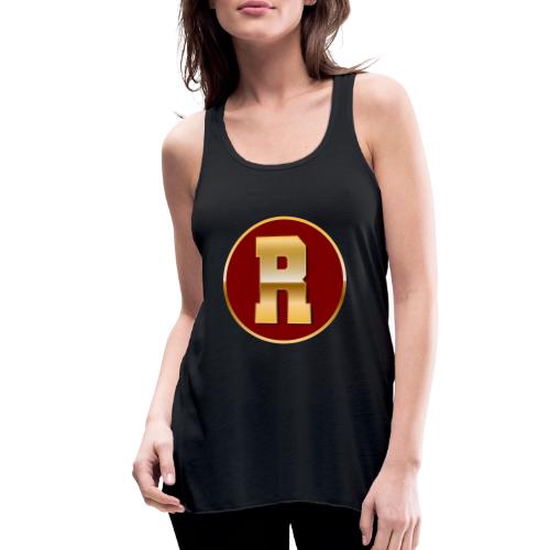 Letter R – Capital Varsity Alphabet Monogram - Women's Flowy Tank Top by Bella