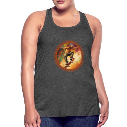 Skateboarding Mode On - Women's Flowy Tank Top by Bella