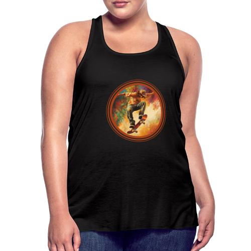 Skateboarding Mode On - Women's Flowy Tank Top by Bella
