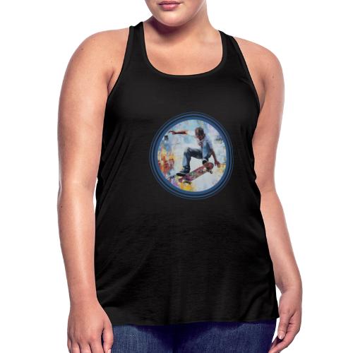 Skateboarding Universe - Women's Flowy Tank Top by Bella