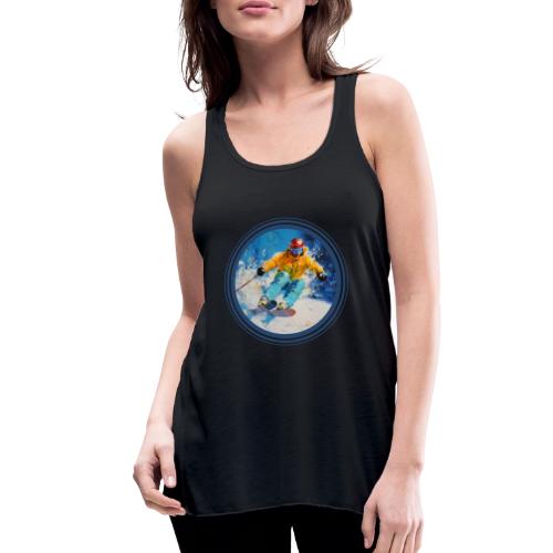 Born for Skiing - Women's Flowy Tank Top by Bella
