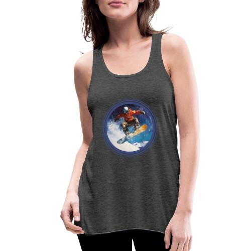 Snowboarding Rush - Women's Flowy Tank Top by Bella