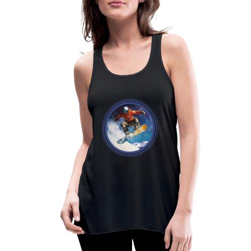 Snowboarding Rush - Women's Flowy Tank Top by Bella