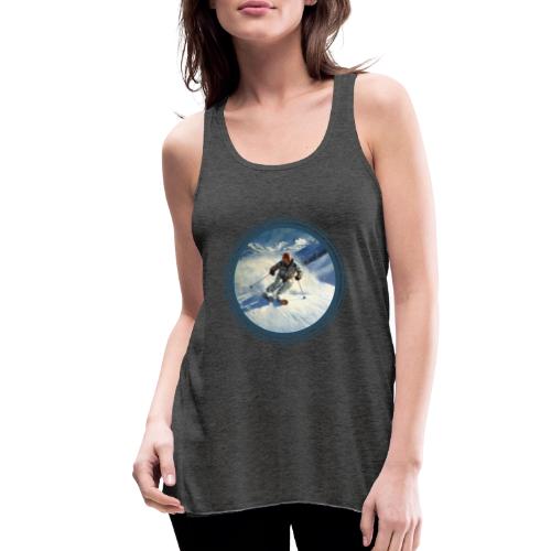 Skiing Power Moves - Women's Flowy Tank Top by Bella