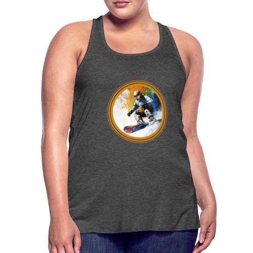 Snowboarding Dreams - Women's Flowy Tank Top by Bella