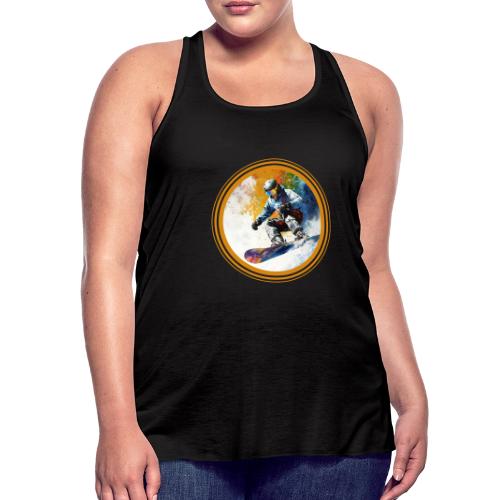Snowboarding Dreams - Women's Flowy Tank Top by Bella