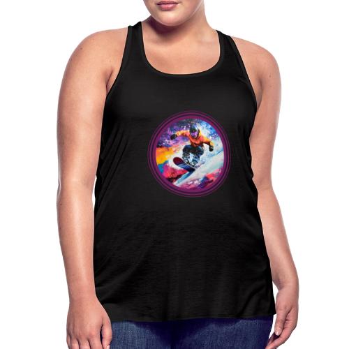 Snowboarding Spirit - Women's Flowy Tank Top by Bella