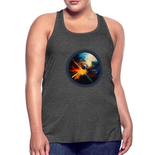 Planets in Turmoil - Women's Flowy Tank Top by Bella
