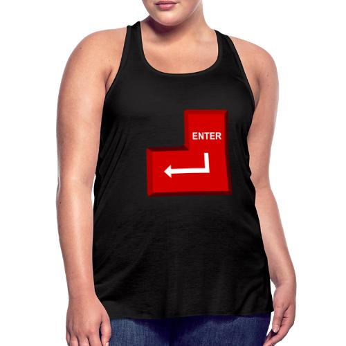 Just Press Enter - Women's Flowy Tank Top by Bella