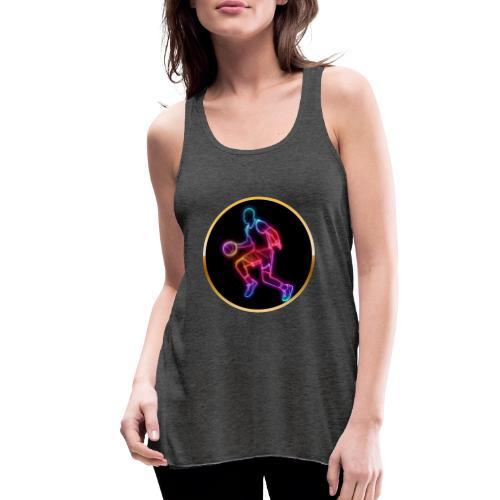 Basketball: Neon Dribble Pulse - Women's Flowy Tank Top by Bella