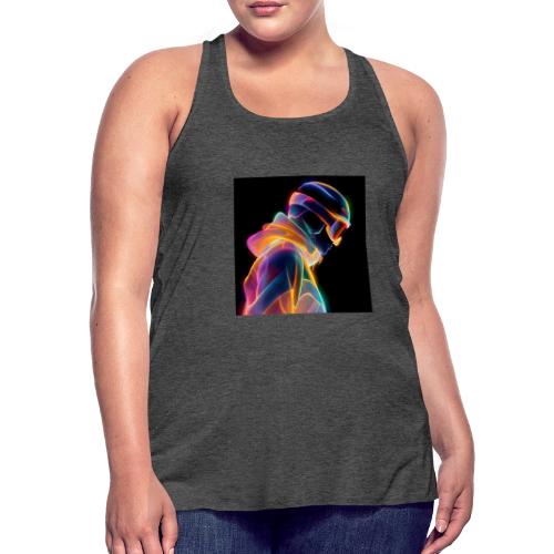 Snowboarding: Neon Gravity Ride - Women's Flowy Tank Top by Bella