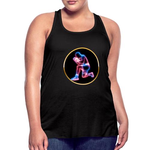 Neon Boxing Focus - Women's Flowy Tank Top by Bella
