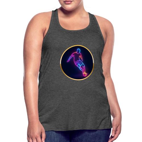 Soccer: Neon Golden Goal - Women's Flowy Tank Top by Bella