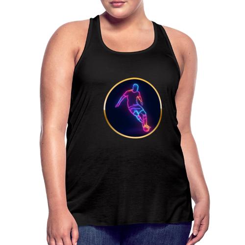 Soccer: Neon Golden Goal - Women's Flowy Tank Top by Bella