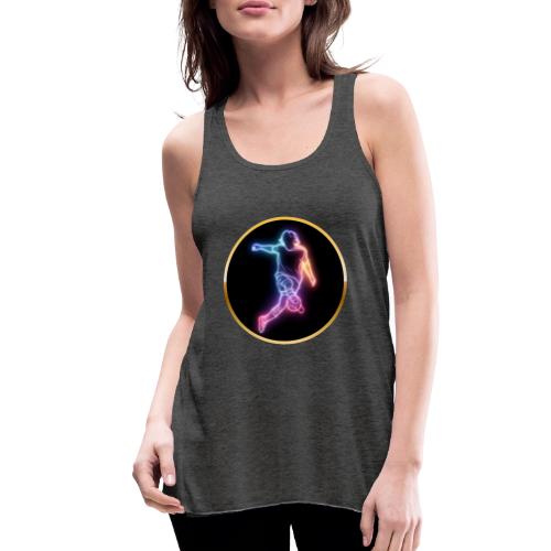 Soccer: Neon Goal Fusion - Women's Flowy Tank Top by Bella