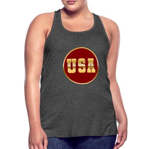 Golden USA Seal - Women's Flowy Tank Top by Bella