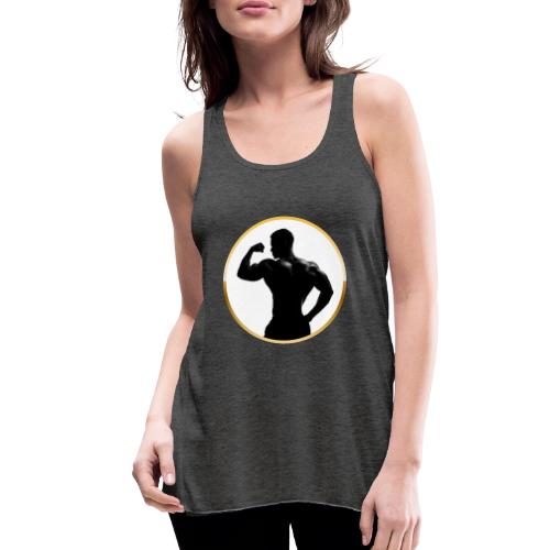 Bodybuilder: Classic Flex Emblem - Women's Flowy Tank Top by Bella