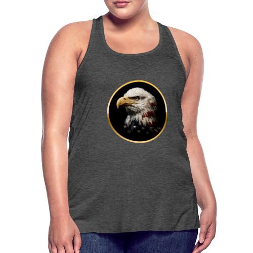 America: Golden Freedom Crest - Women's Flowy Tank Top by Bella