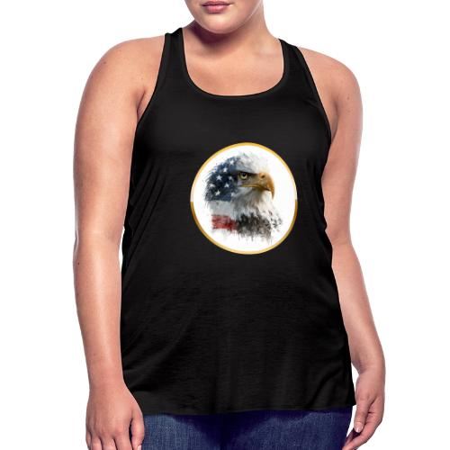 USA: Patriot Wing Emblem - Women's Flowy Tank Top by Bella