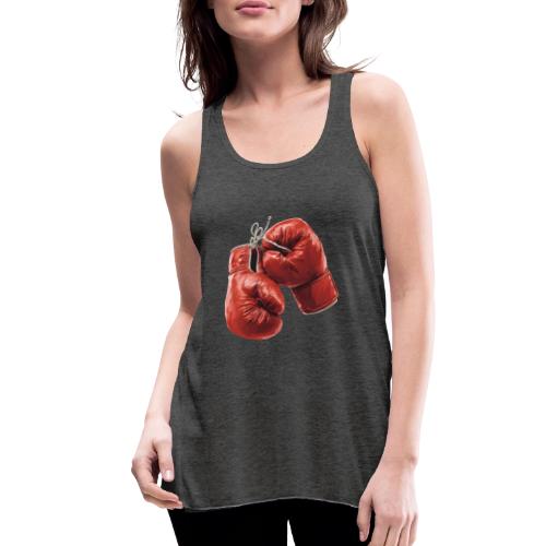 Boxing: Hanging Gloves Icon - Women's Flowy Tank Top by Bella