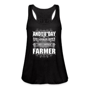 Farmer farmers piglet farmer stupid farmer farme - Women's Flowy Tank Top by Bella - deep heather - Front - Julia (174cm)