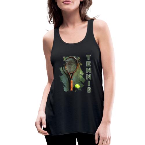 Tennis Precision Strike - Women's Flowy Tank Top by Bella