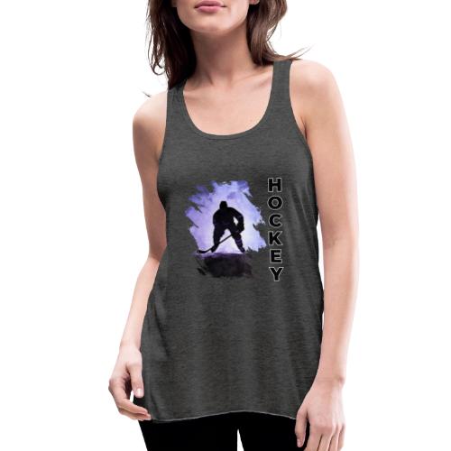 Hockey Charge - Women's Flowy Tank Top by Bella