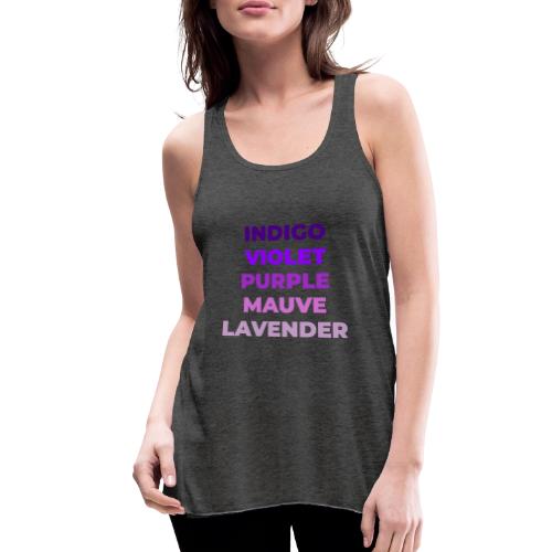 Shades of Purple - Women's Flowy Tank Top by Bella