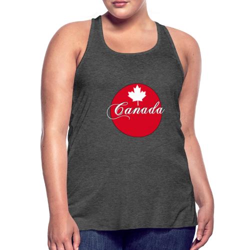 Canada in red and white - Women's Flowy Tank Top by Bella