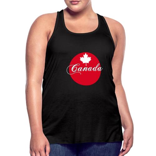 Canada in red and white - Women's Flowy Tank Top by Bella