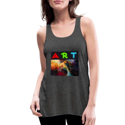 Waves of Art - Women's Flowy Tank Top by Bella