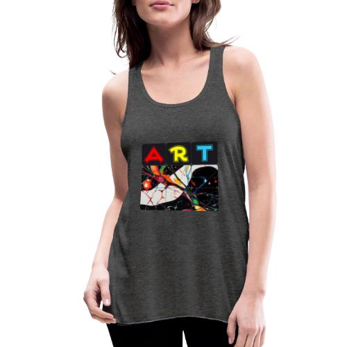 Art in Motion: Color Unleashed - Women's Flowy Tank Top by Bella