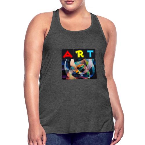 Art of Stripes and Shades - Women's Flowy Tank Top by Bella