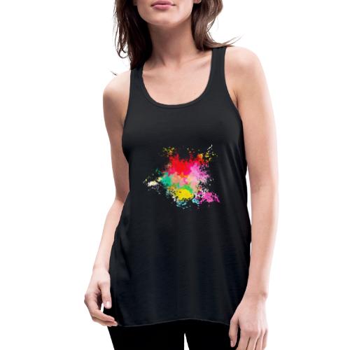 Psychedelic: Color Storm - Women's Flowy Tank Top by Bella