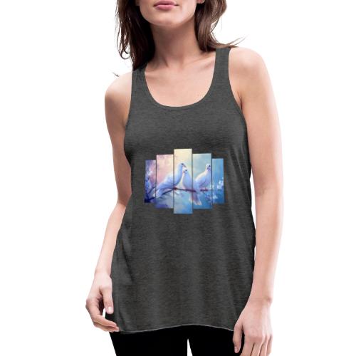 Symbols of Peace and Serenity - Women's Flowy Tank Top by Bella