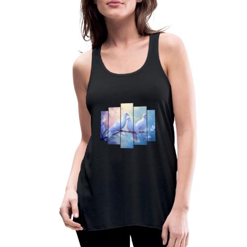 Symbols of Peace and Serenity - Women's Flowy Tank Top by Bella