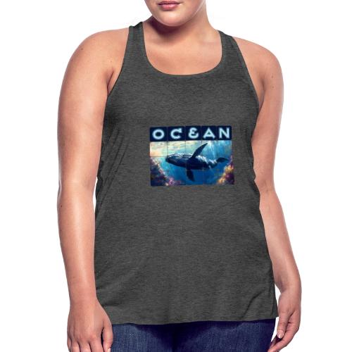 Ocean: Majestic Deep - Women's Flowy Tank Top by Bella