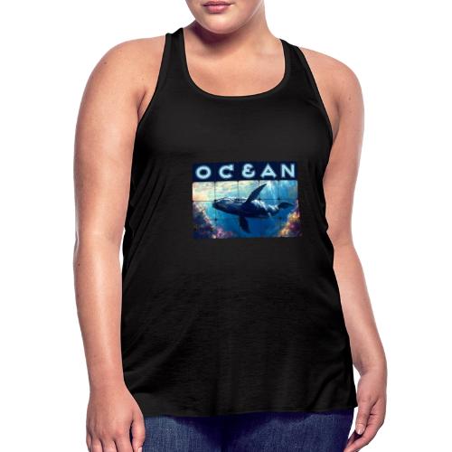 Ocean: Majestic Deep - Women's Flowy Tank Top by Bella